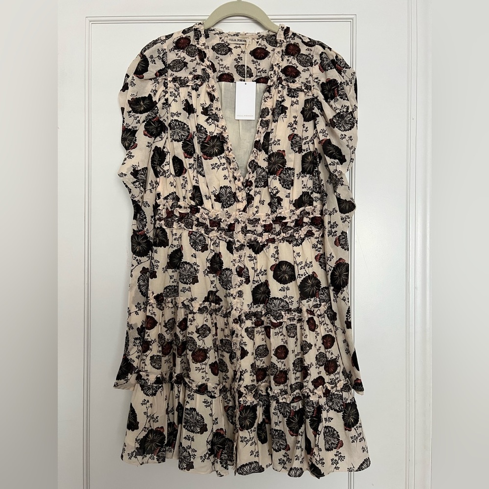NWT Ulla Johnson Winsor Dress in Gardenia Floral Size 4
